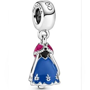 Auth. Pandora Disney Frozen Anna's Dress Charm, retired